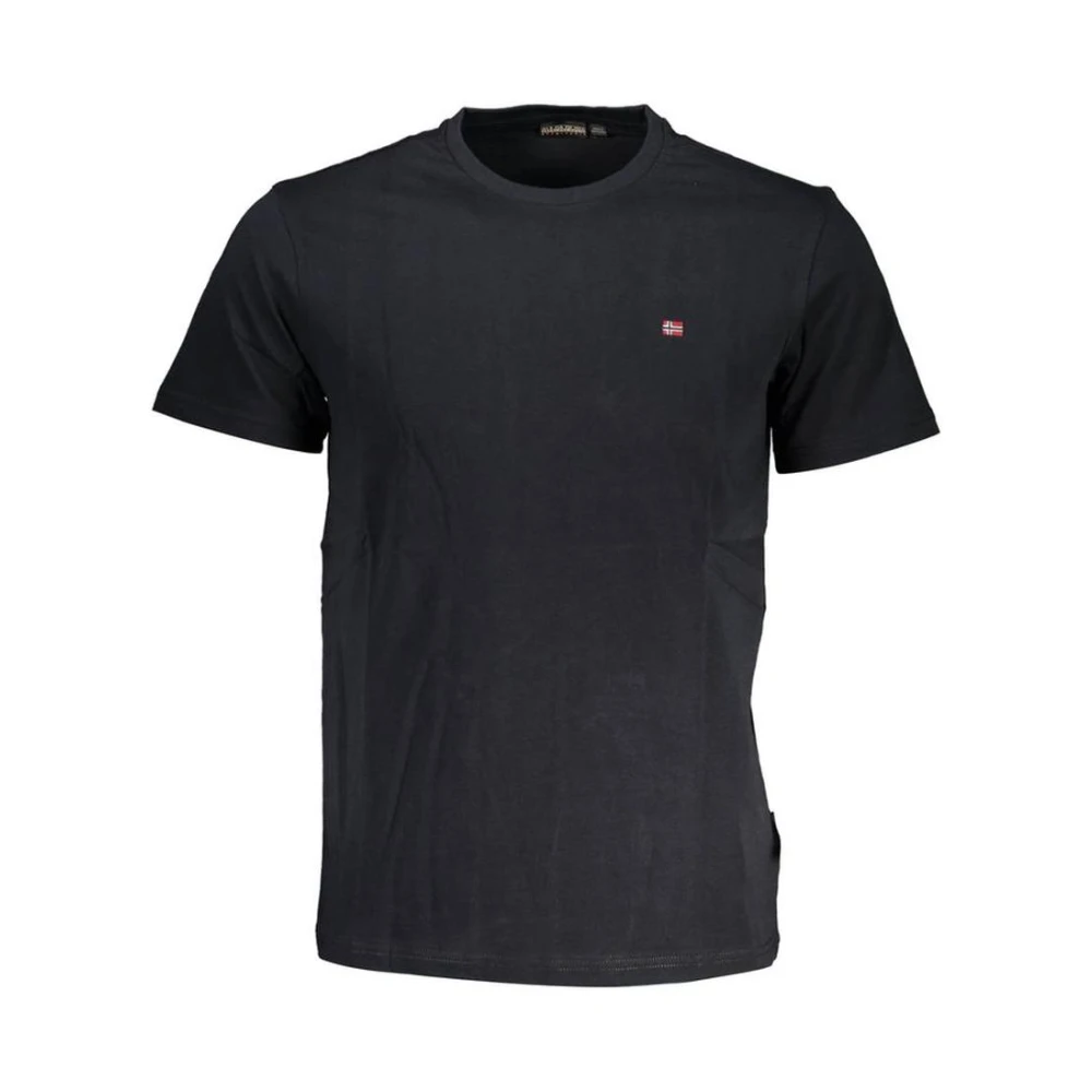 Napapijri Uomo Nero - Magliette Nera In Cotone Manica Corta - Tops - L - Immagine 5