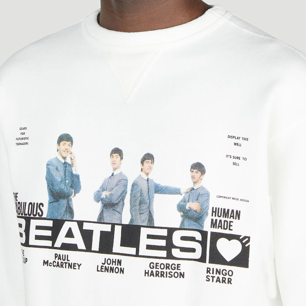 Human Made Beatles Grafische Sweatshirt White Heren