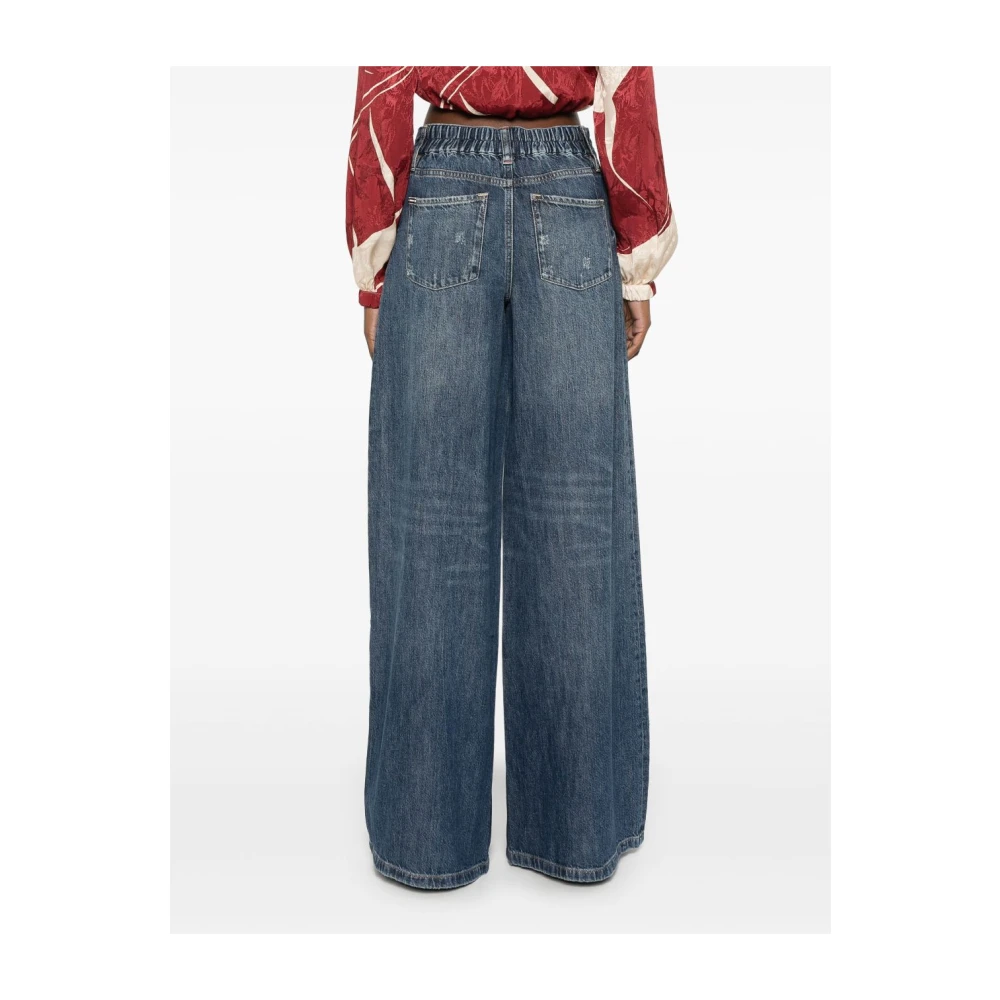 alice + olivia Indigo Blauwe Klassieke Vijf Zak Jeans Blue Dames