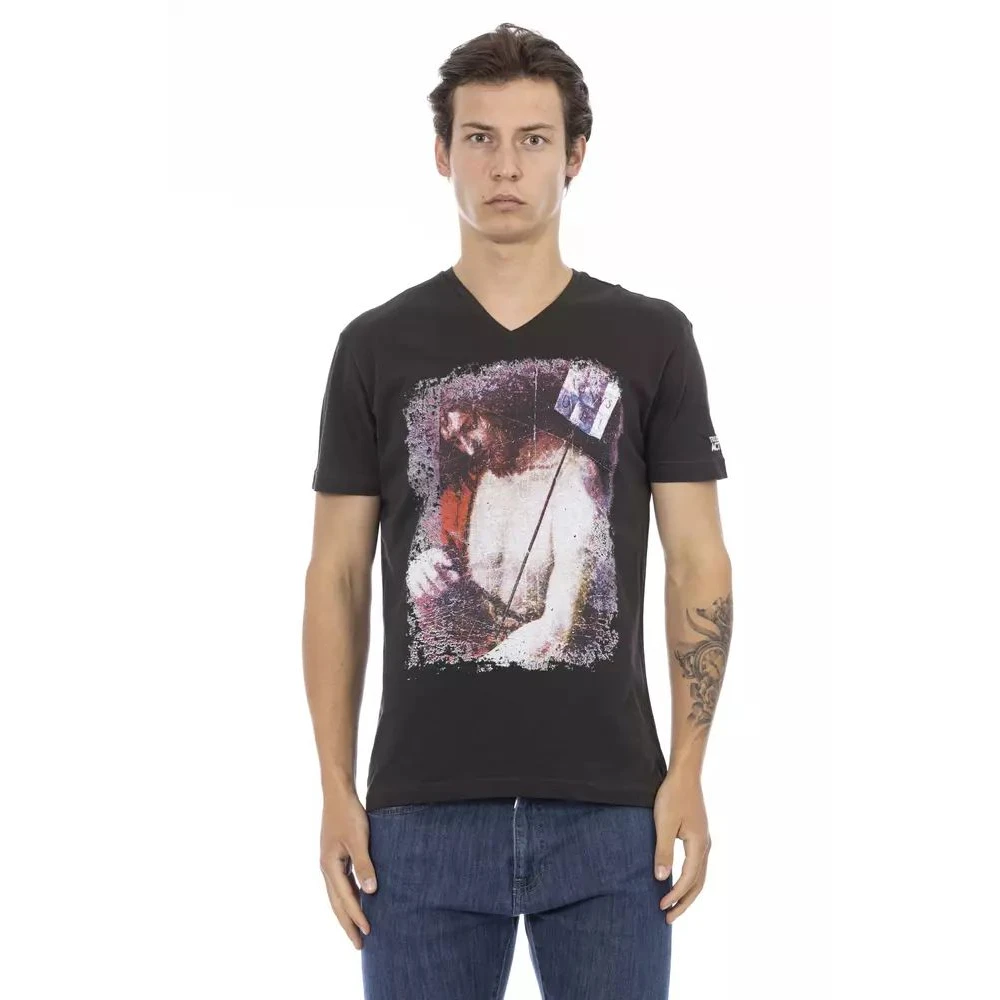 Trussardi Hombre Negro Camisetas, Talla: Xl