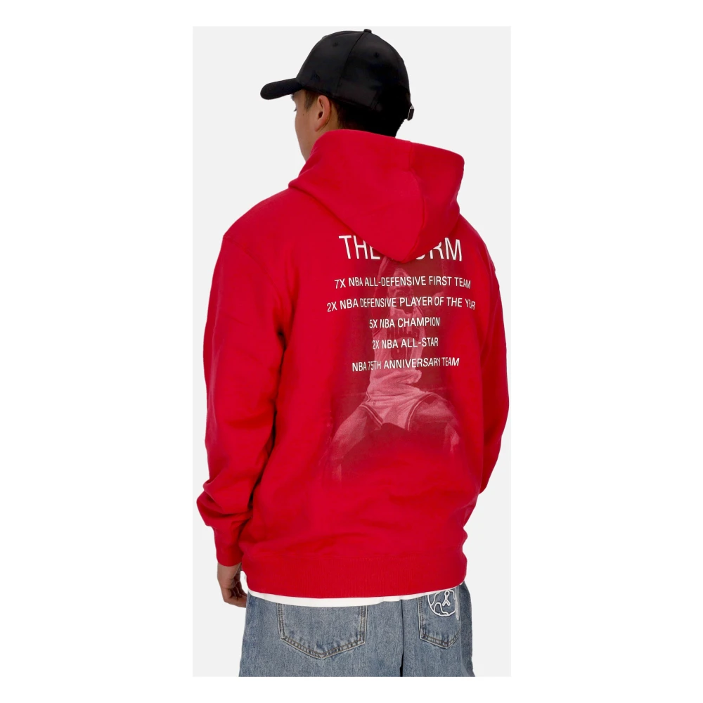 Mitchell & Ness Chicago Bulls Vintage Logo Hoodie Red Heren