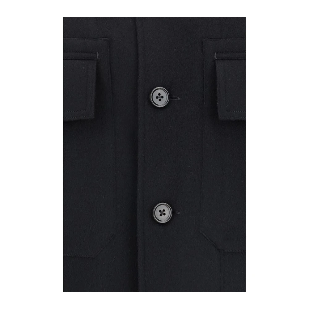 Ermenegildo Zegna Kasjmier Shirt met Zakken Black Heren