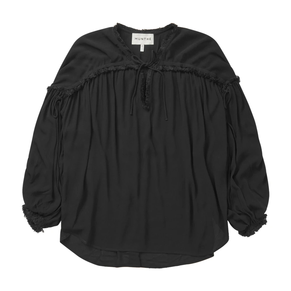 Munthe Observation Top & T-Shirt Zwart Black Dames