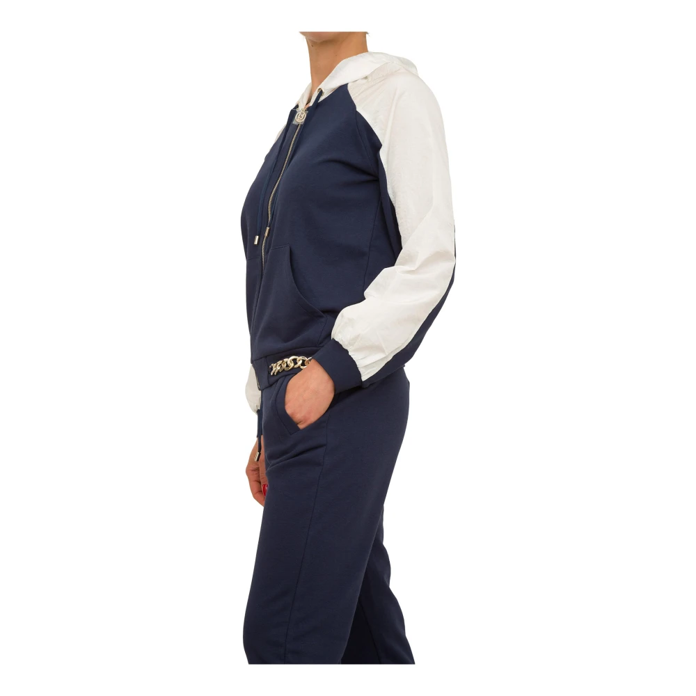 Liu Jo Open Blauwe Sweater Blue Dames