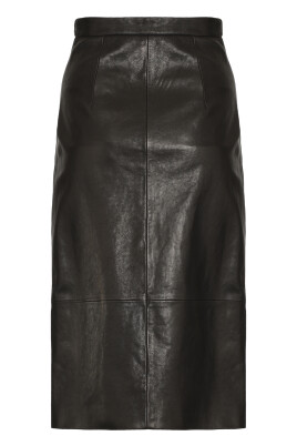 leather-skirt-with-back-slit-hem