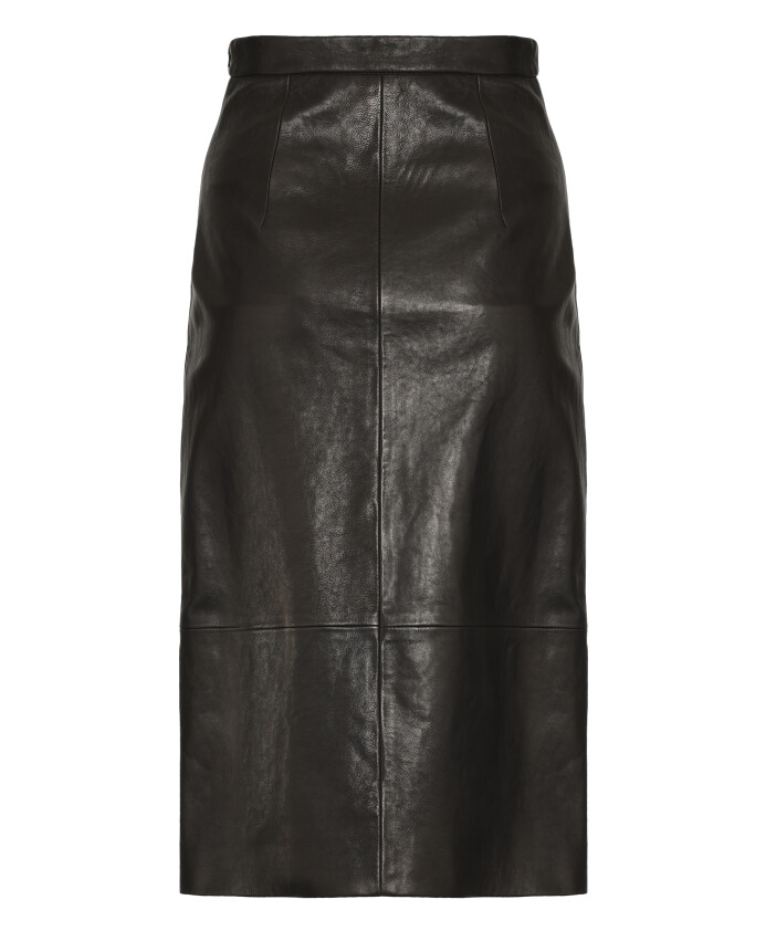 leather-skirt-with-back-slit-hem