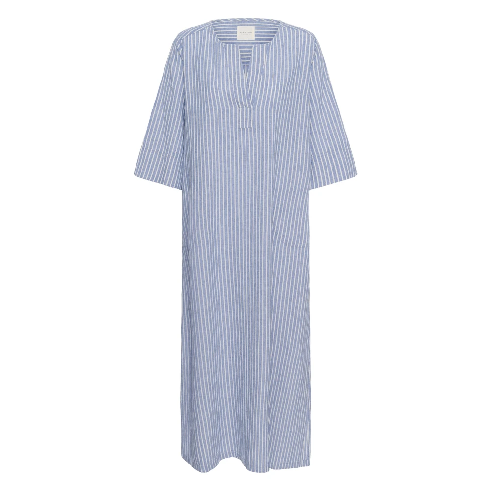 Part Two Blue Midi Dresses, Female, Xs, Berylpw Dr Dress
