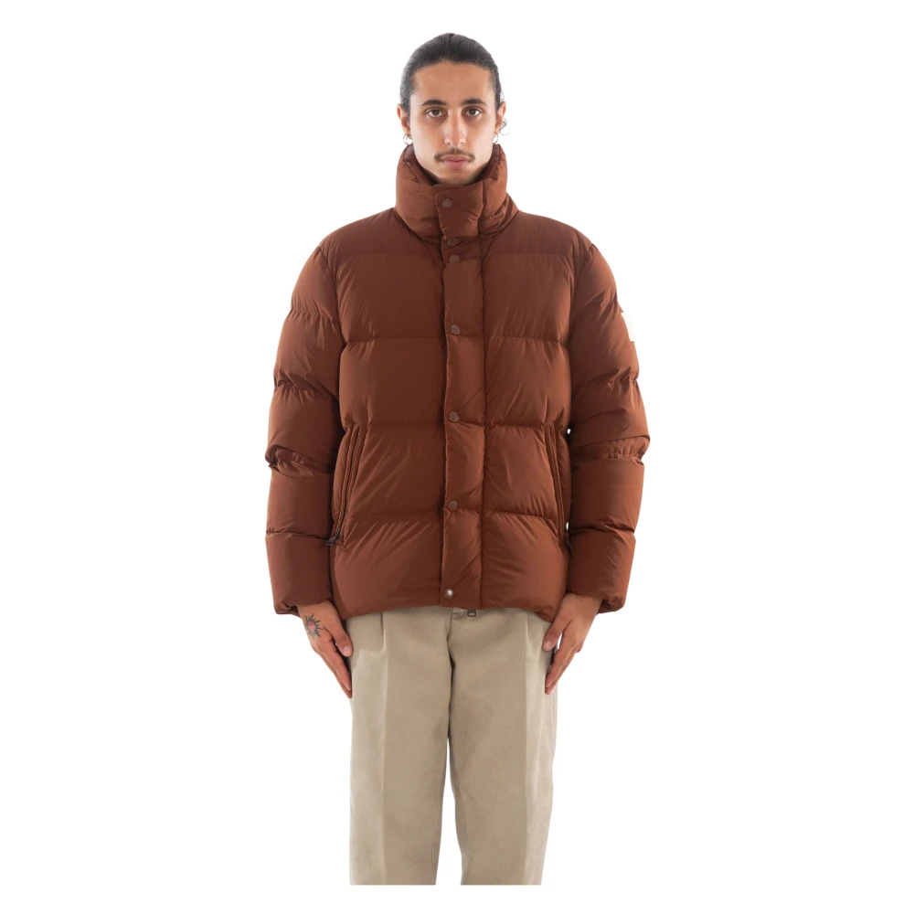 Afterlabel Matte donsjack in Chamonix-stijl Brown Heren