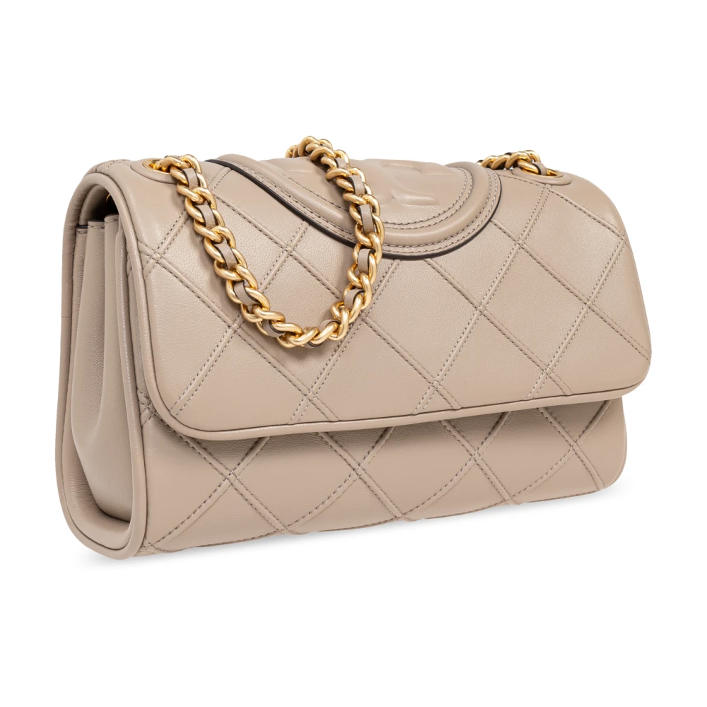 TORY BURCH Zachte kleine schoudertas Beige Dames