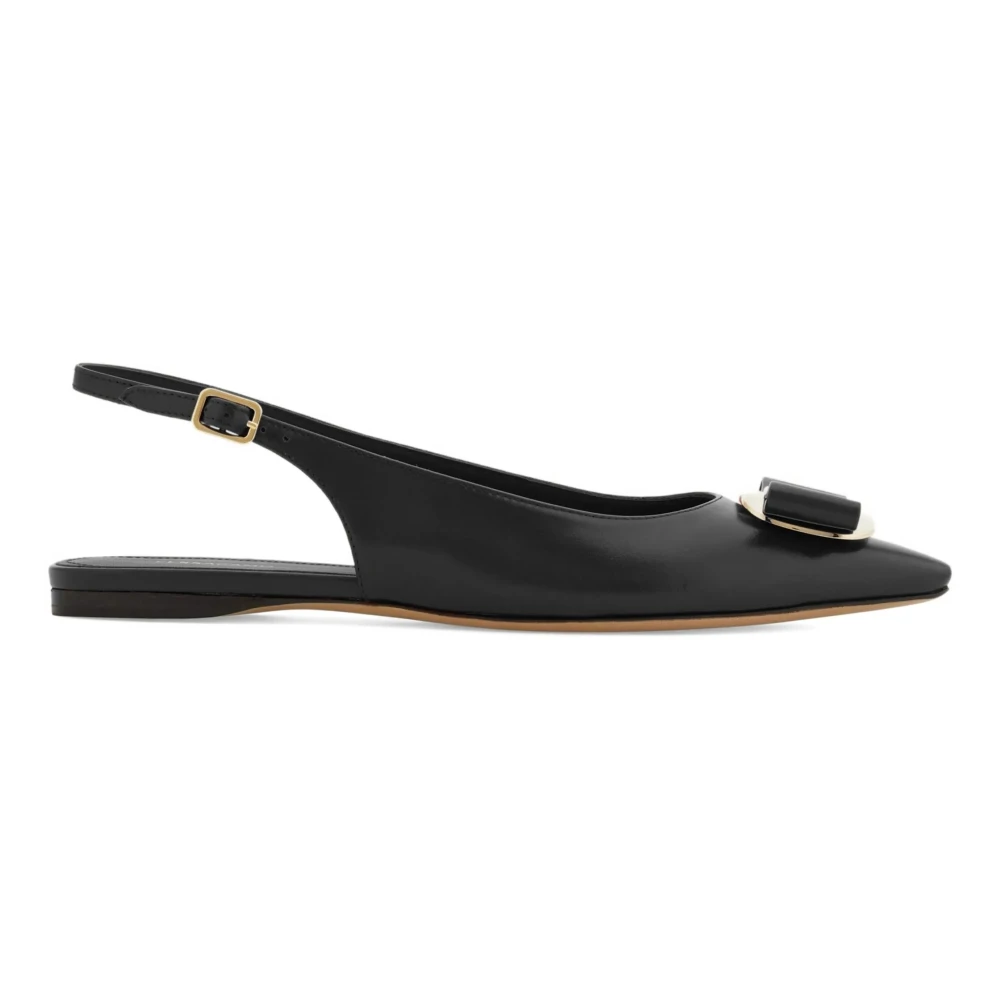 Ferragamo Women's Black Zelmy - Ballerina Shoes - 5 Uk - Shoes