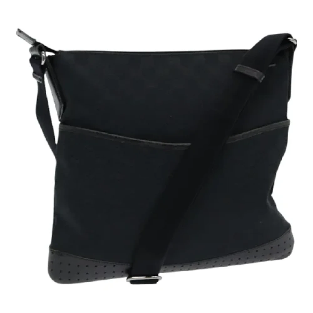 Gucci Vintage Pre-owned Canvas shoulder-bags Black Dames
