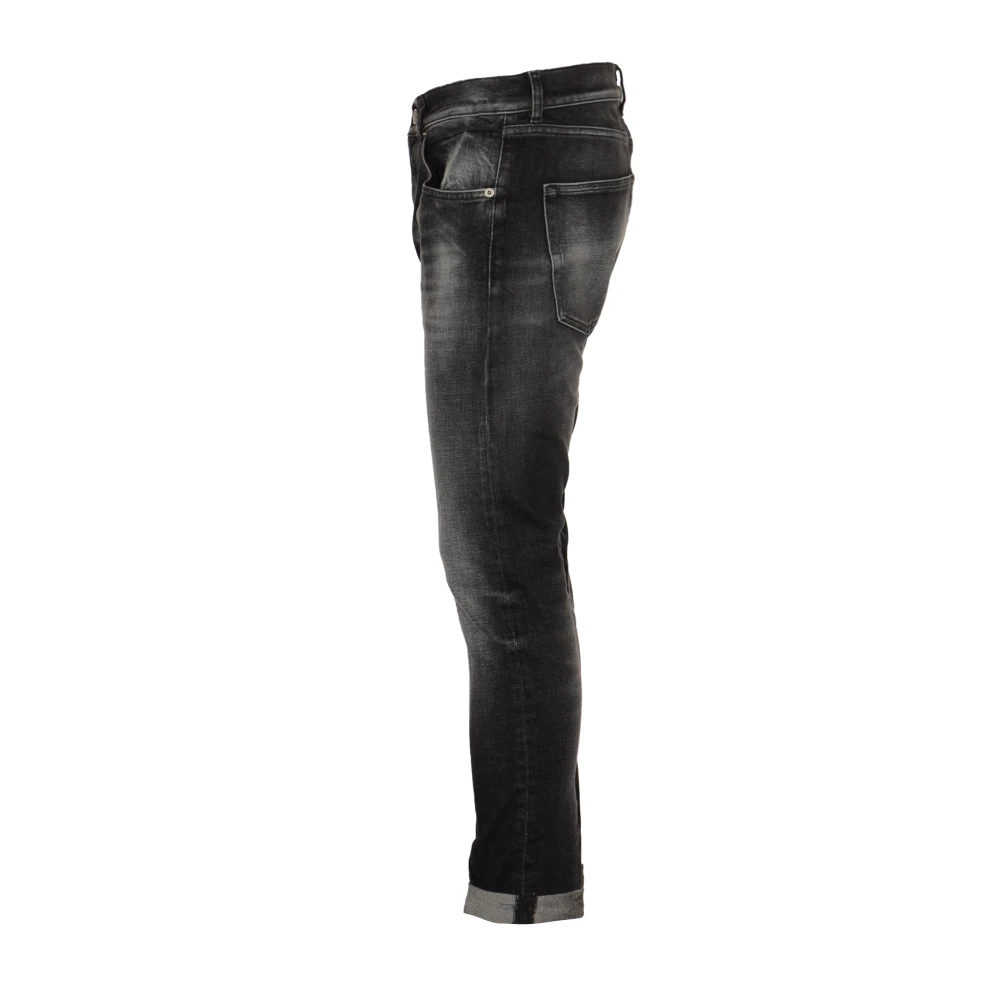 Dondup Zwarte Iconische Jeans Black Heren