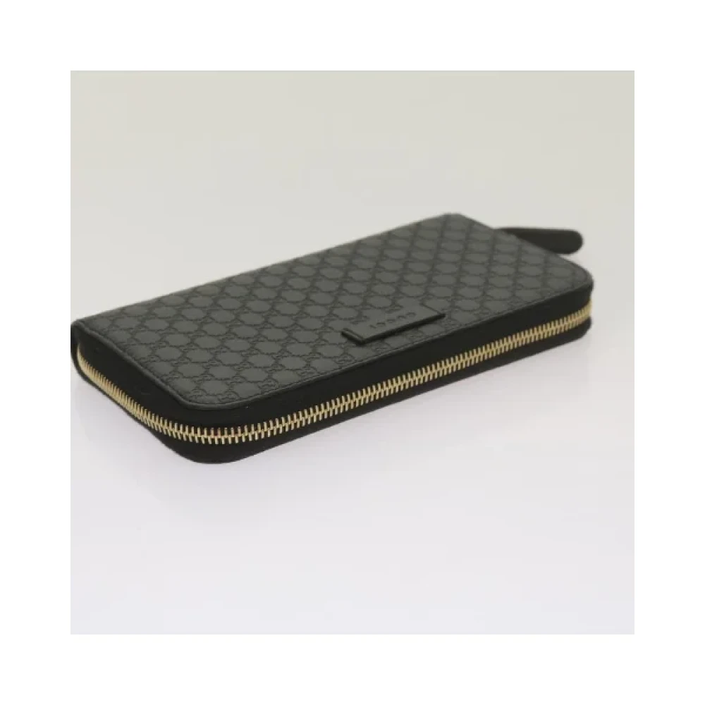 Gucci Vintage Pre-owned Canvas wallets Black Dames