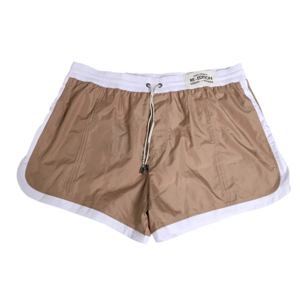 Dolce & Gabbana Women's Brown Beachwear, M, Swim Shorts
