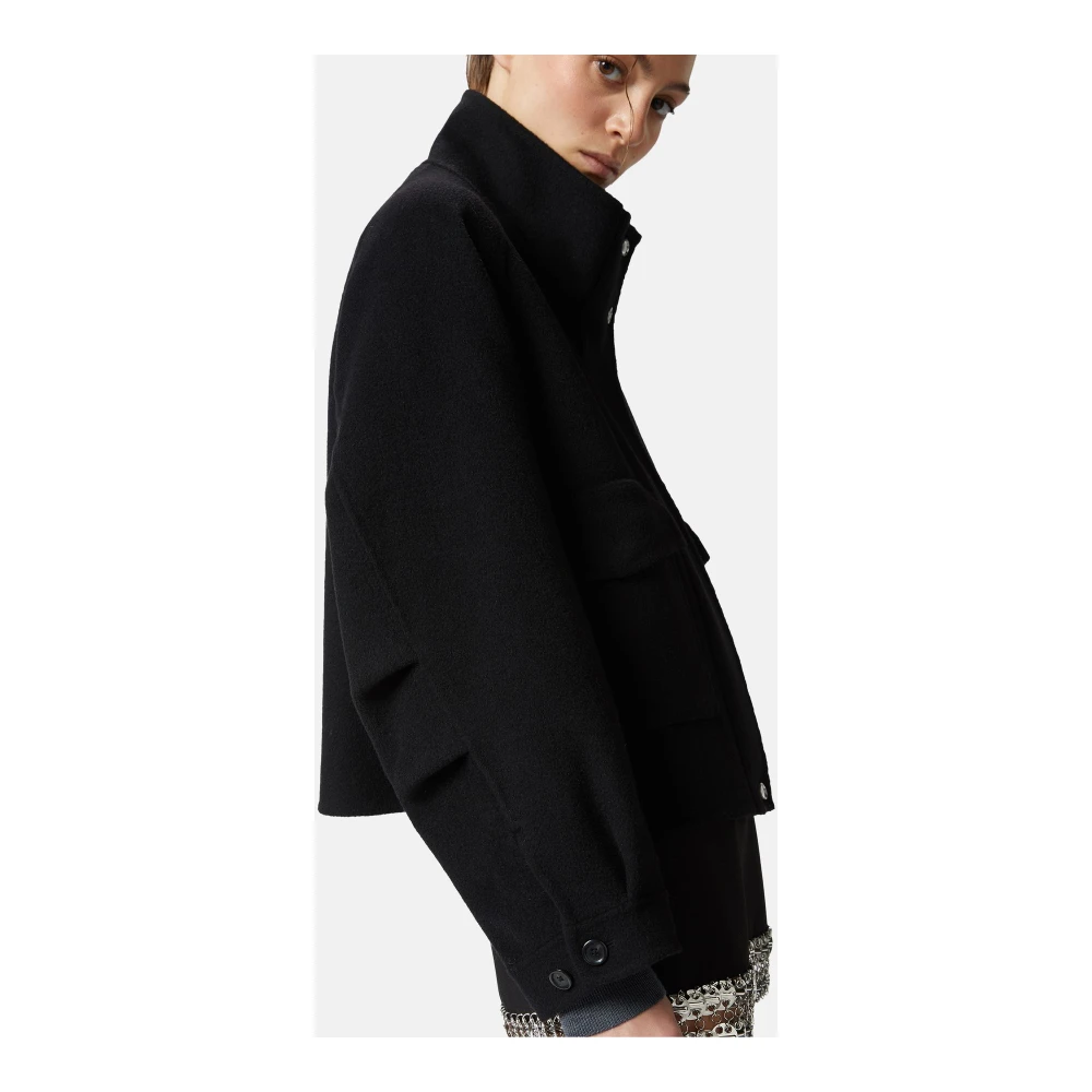 pinko Stijlvolle Jas voor Vrouwen Black Dames