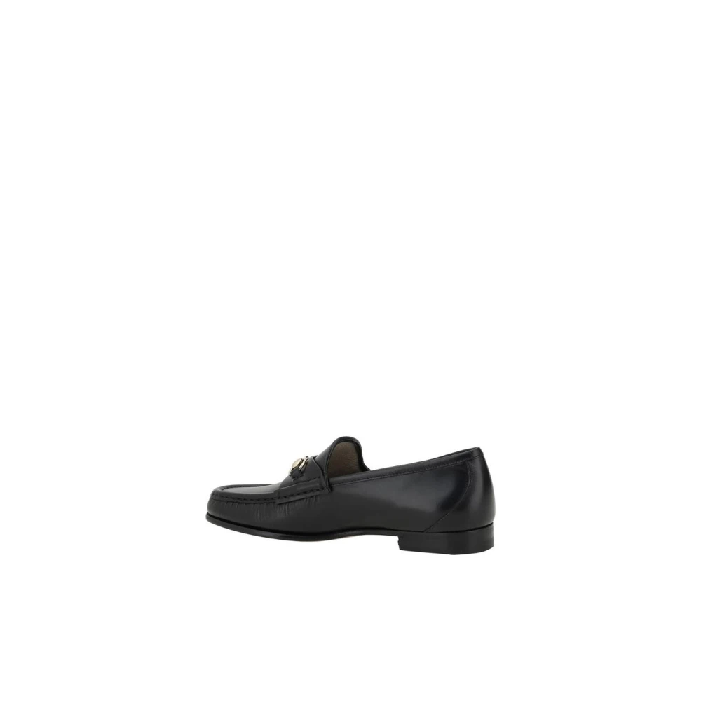 Gucci Loafers met Morsetto-detail in goudtinten Black Dames