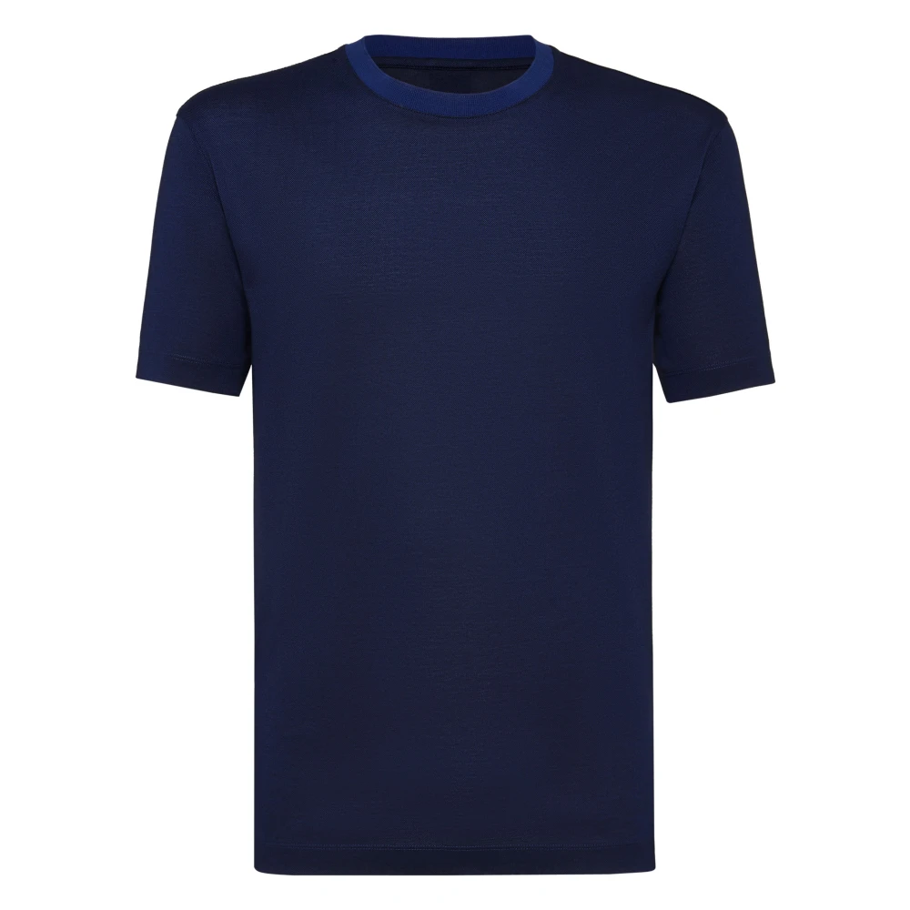 Billionaire Mannelijk Blauw T-Shirt Ronde Hals Crest