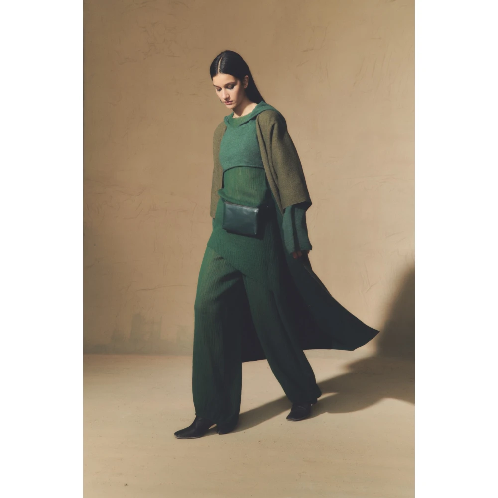 Cortana Groene omkeerbare oversized jas Green Dames
