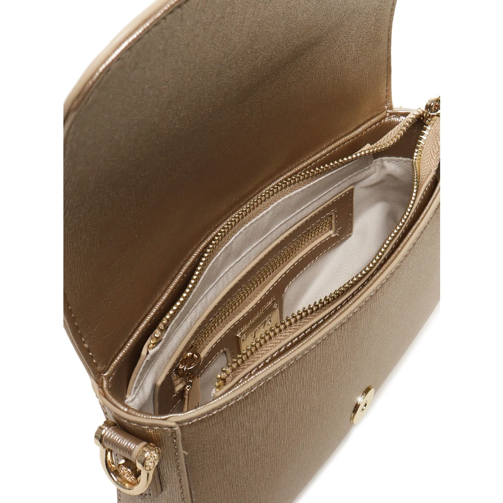 V73 Gouden Flap Tas met Kettingriem Yellow Dames