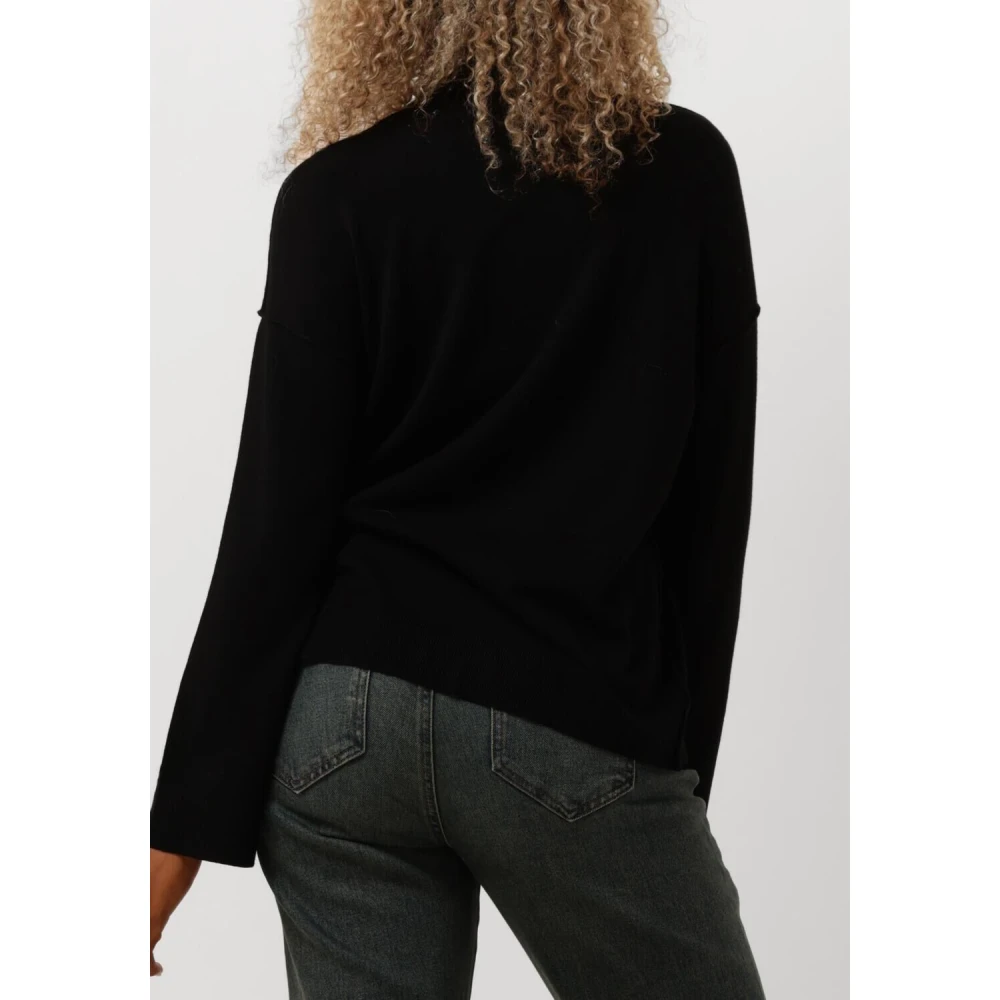 My Essential Wardrobe Zwarte Knit Rollneck Pullover Black Dames