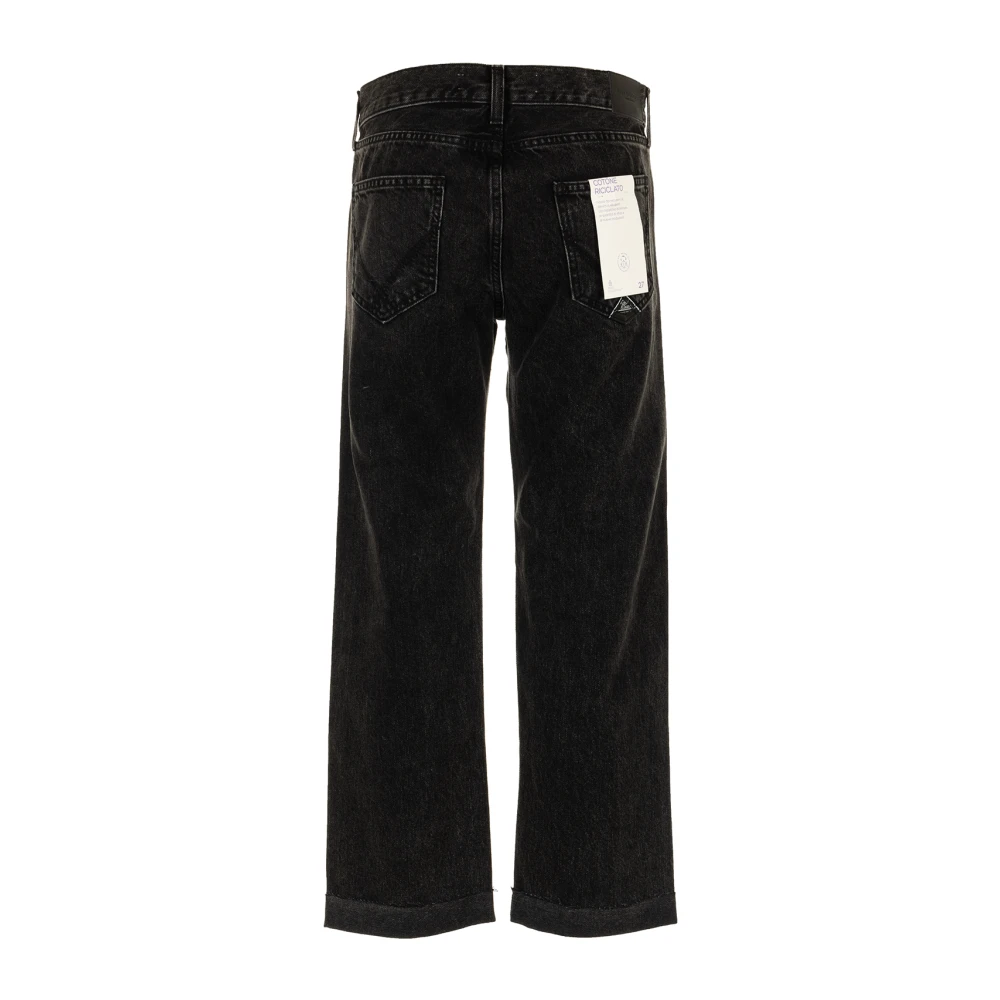 Roy Roger's Oskar Cat Jeans Black Dames