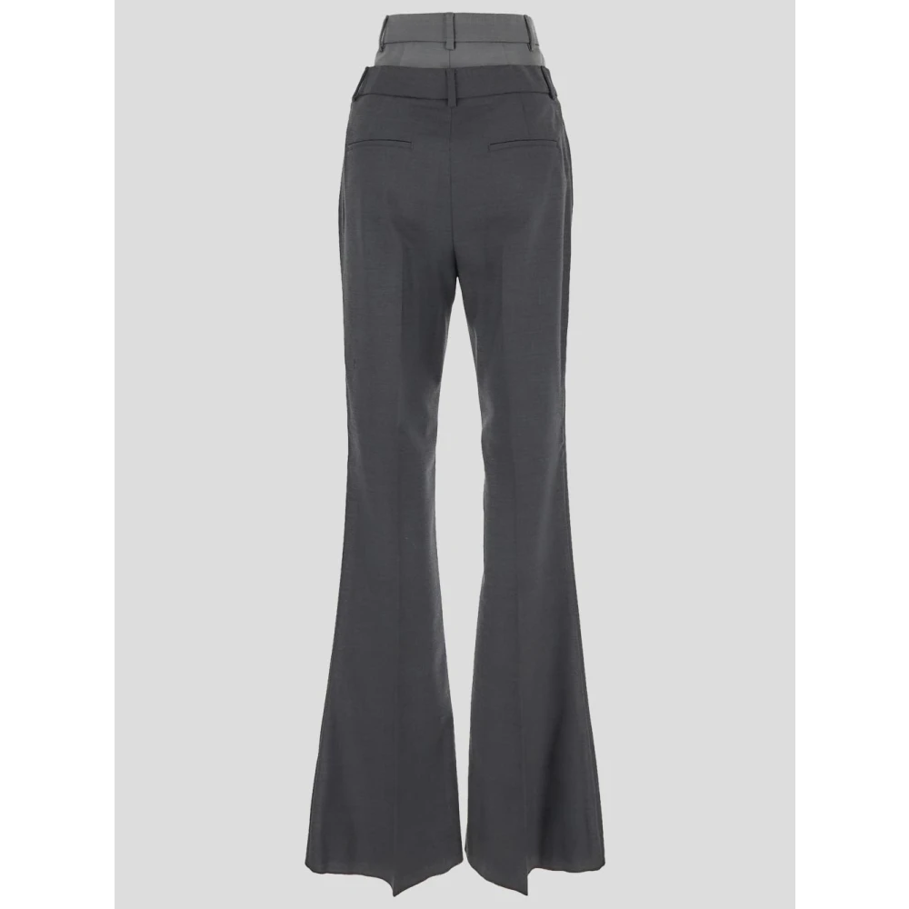 SPORTMAX Wollen Lince Broek Gray Dames