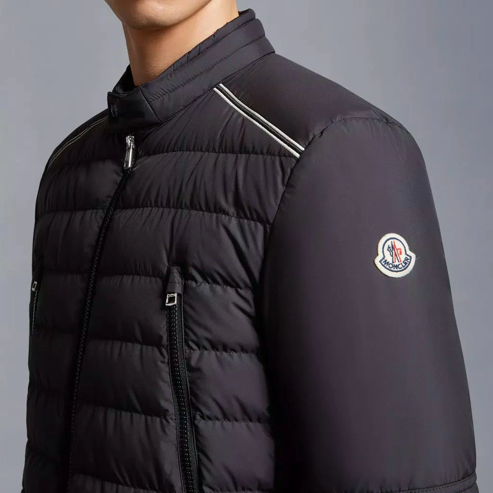 Moncler Korte Donsjas Black Heren