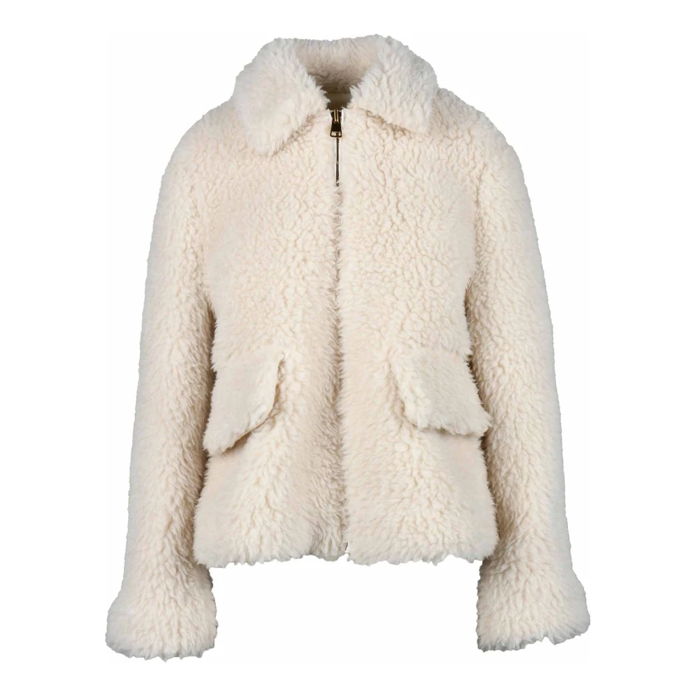 Semicouture Alpaca Wol Jas White Dames