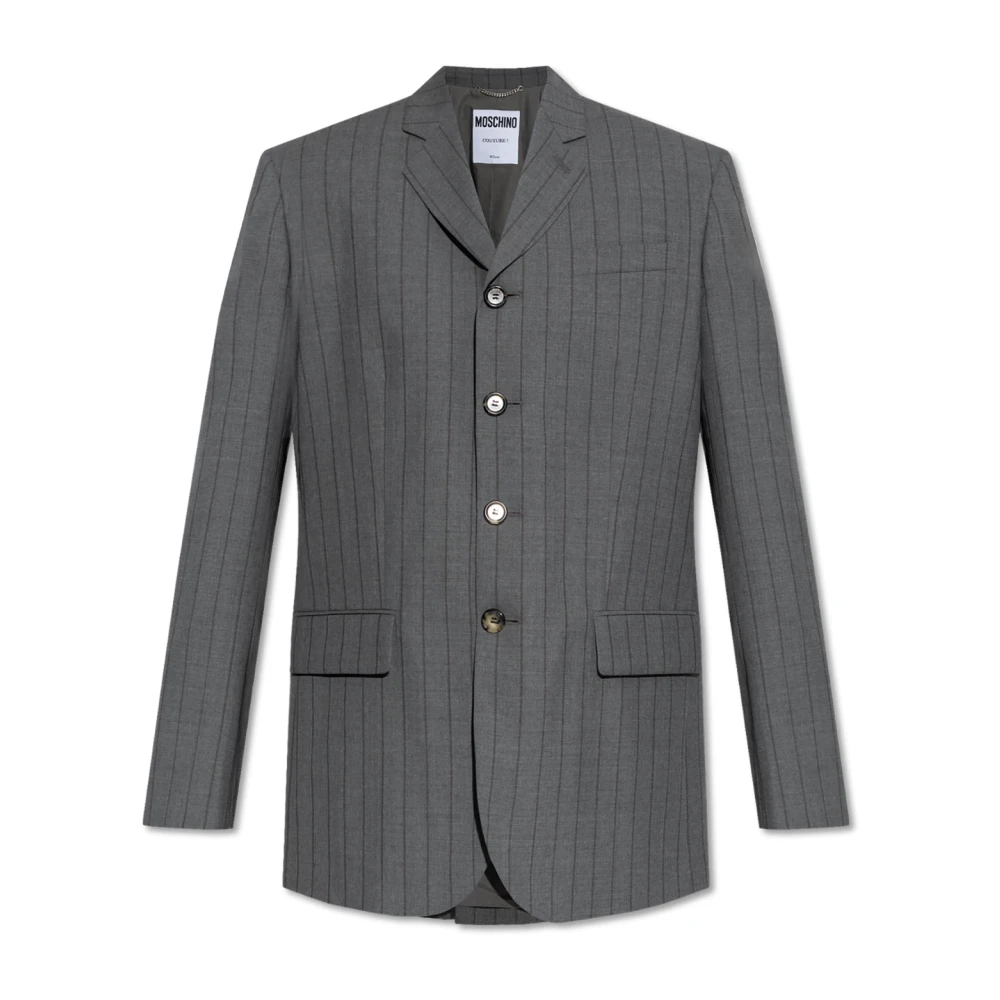 Moschino Wollen blazer Gray Dames