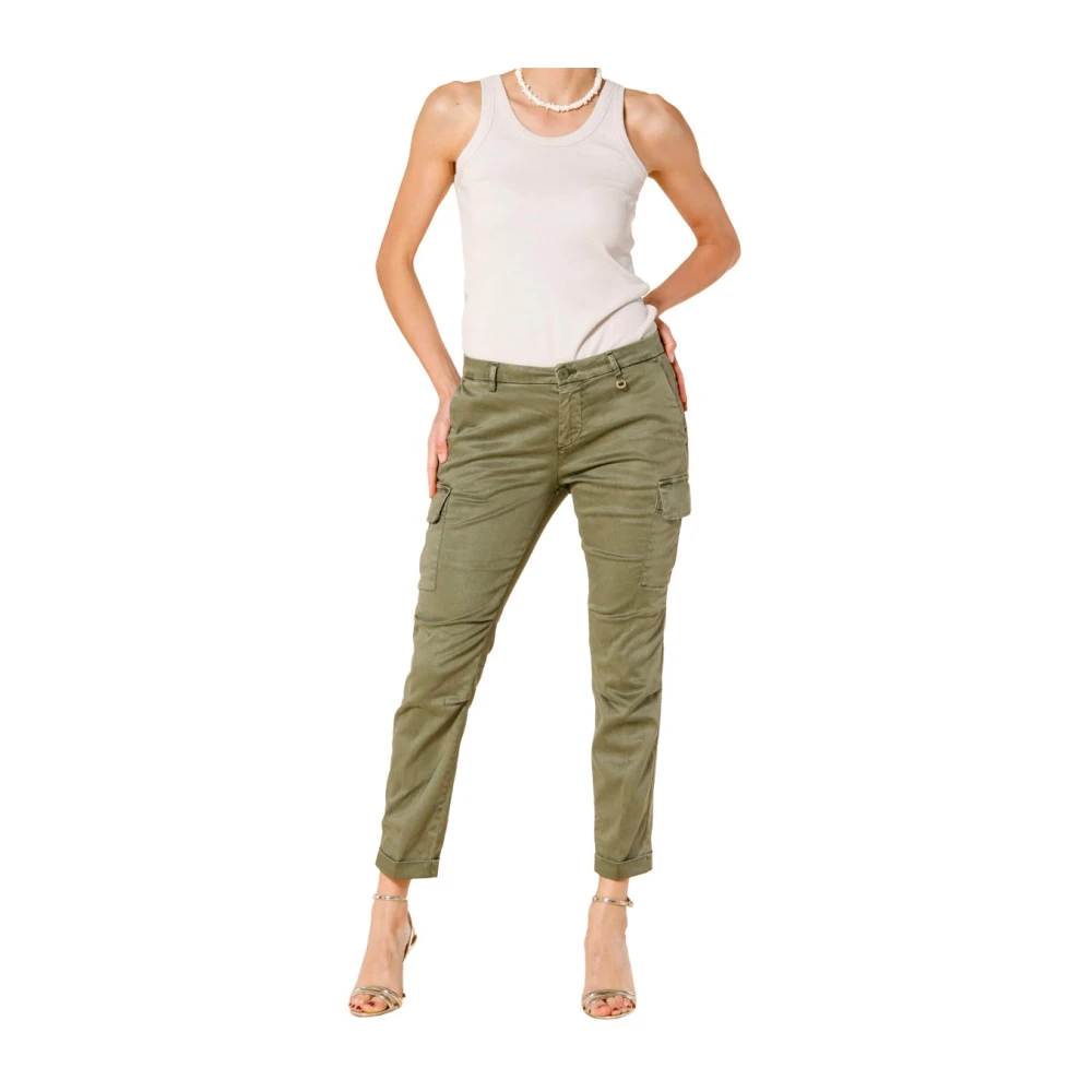 Mason's Slim-fit Trousers Green Dames