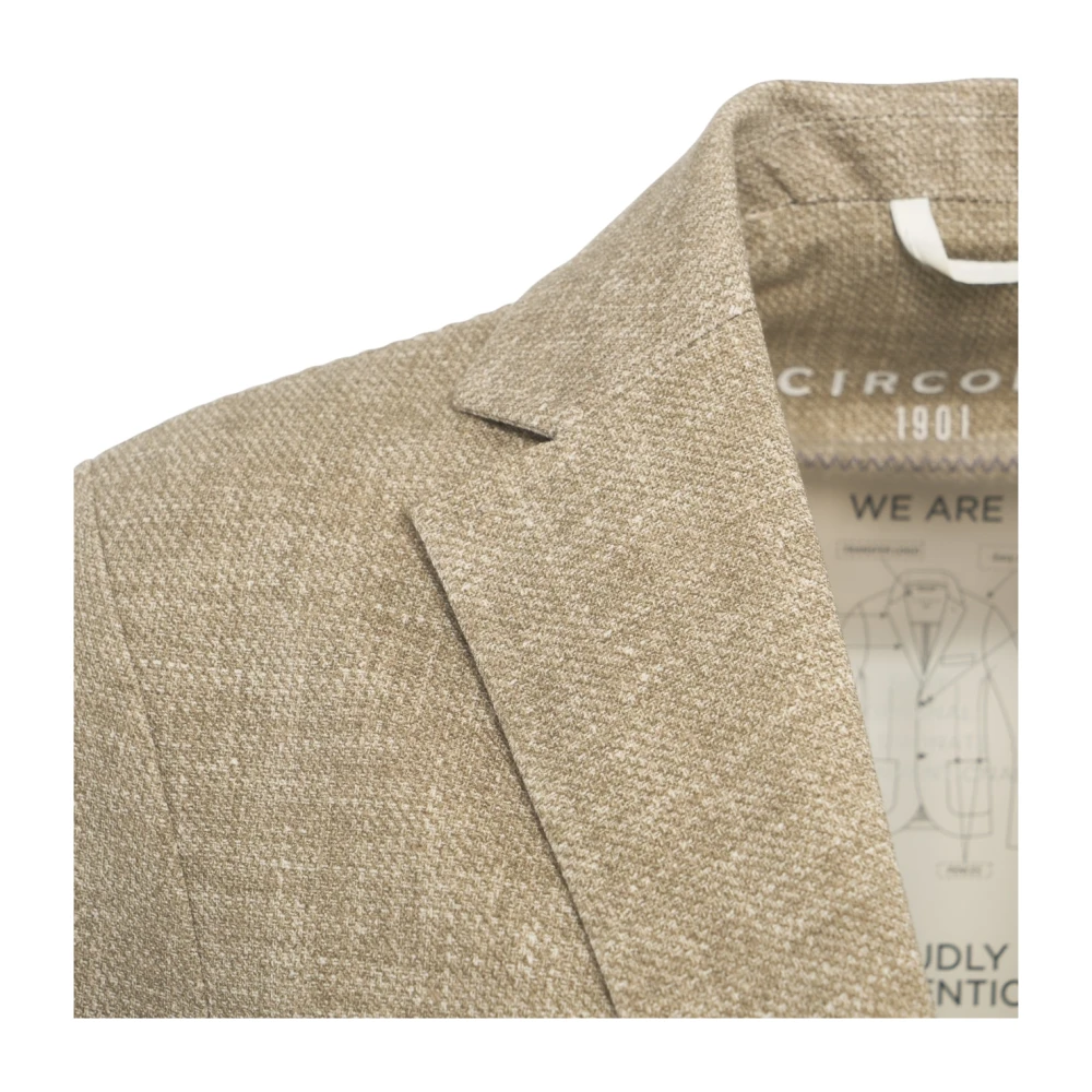 Circolo 1901 Beige Blazer Easy Jacket Beige Heren