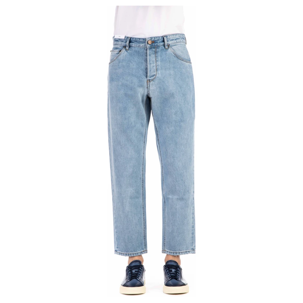 Pt Torino Men's Blue Contemporary Relaxed Fit Denim Jeans - Straight Fit Jeans - W29 - Jeans