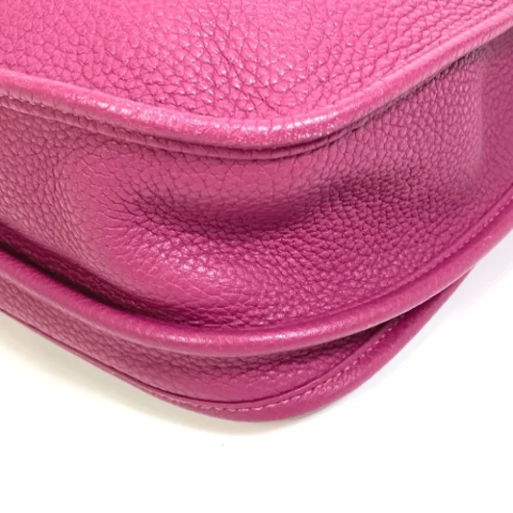 Hermès Vintage Pre-owned Leather shoulder-bags Purple Dames