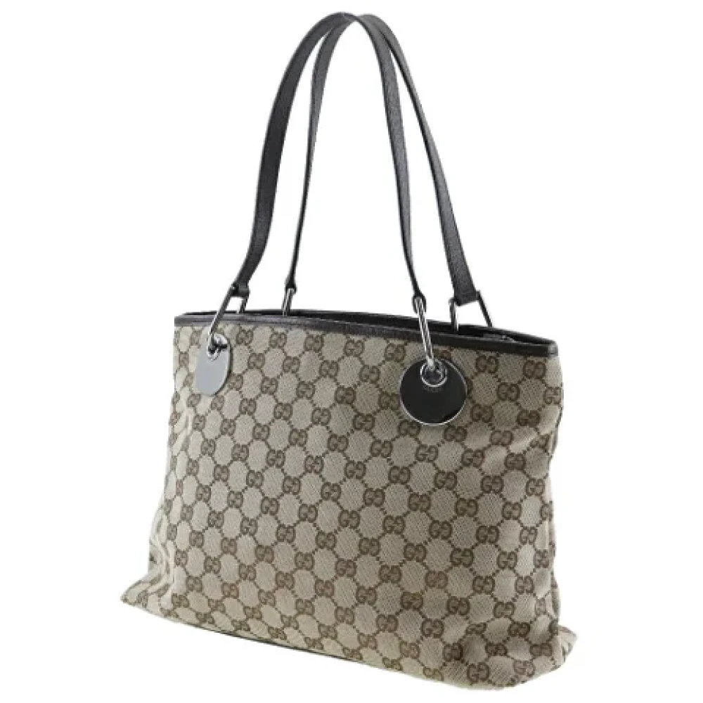 Gucci Vintage Pre-owned Fabric gucci-bags Beige Dames