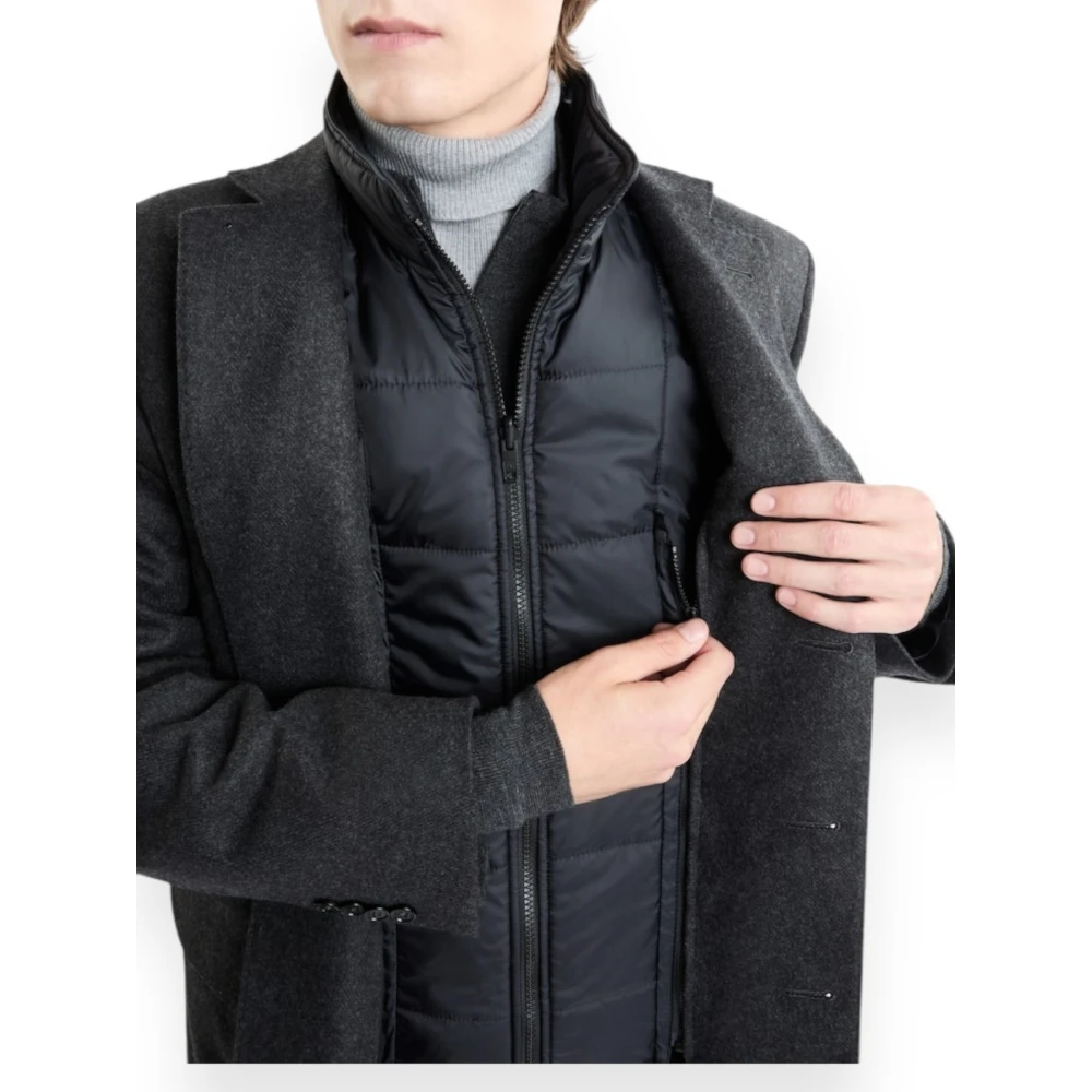 Fay Stijlvolle Easy Coat voor vrouwen Black Heren