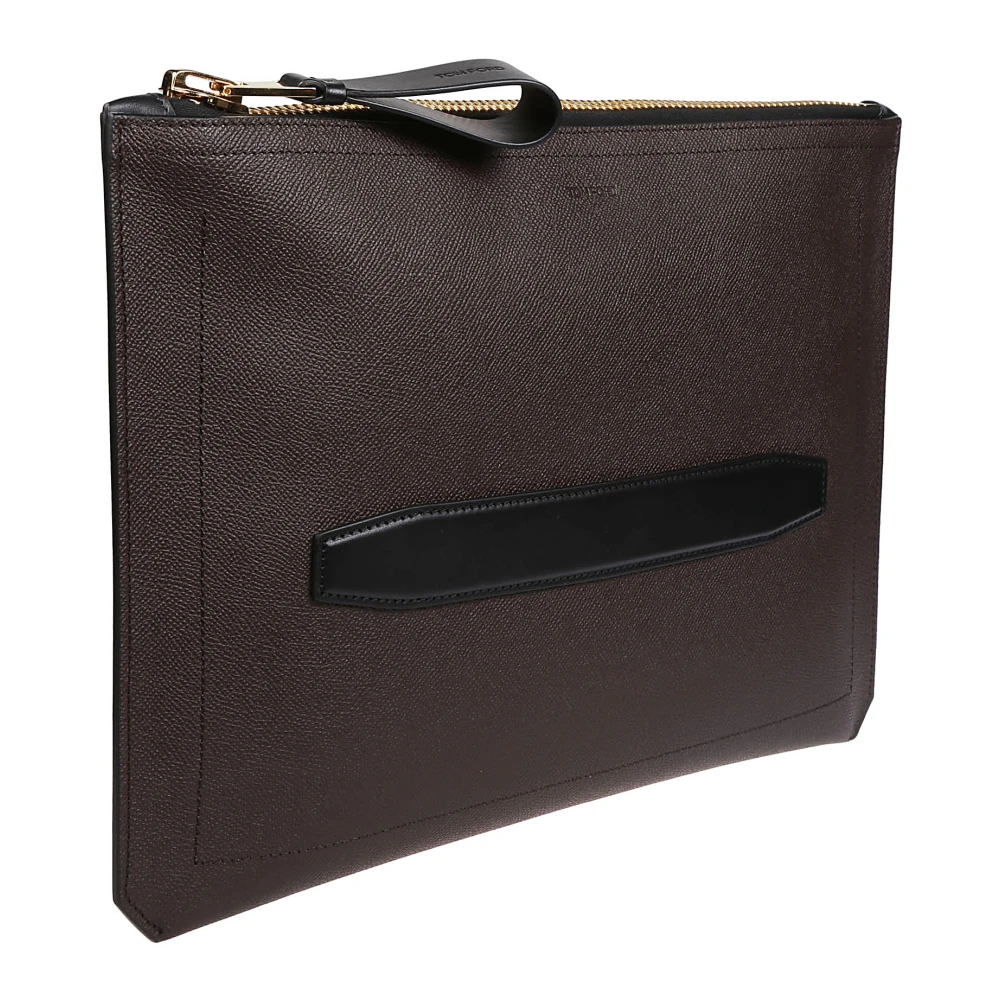 Tom Ford Stijlvolle Handtas Pochette Tas Brown Heren