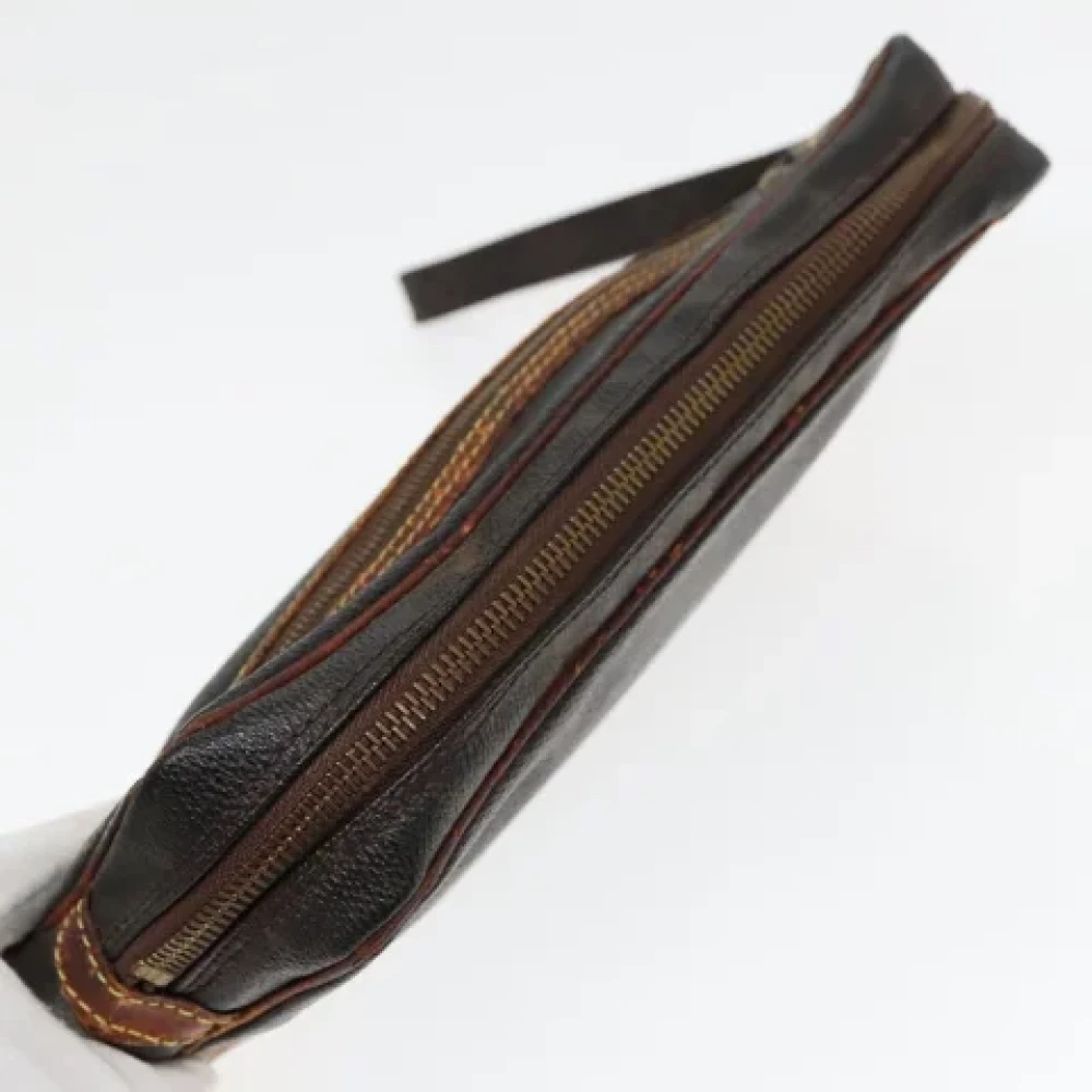 Louis Vuitton Vintage Pre-owned Canvas clutches Brown Dames