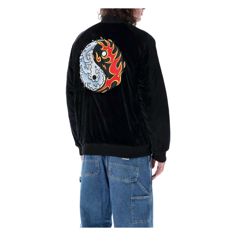 HUF Omkeerbare Souvenir Jas Black Heren