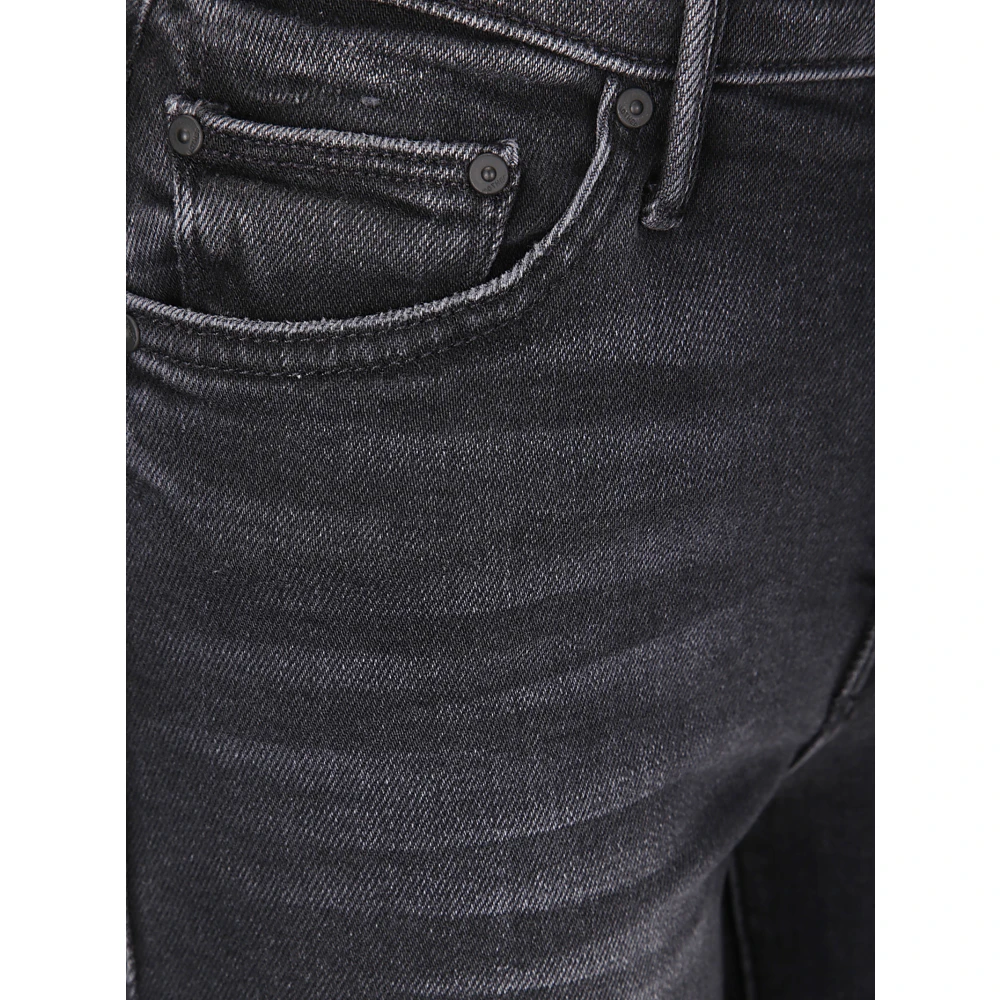 Mother Flared Cut Stretch Jeans met versleten effect Black Dames