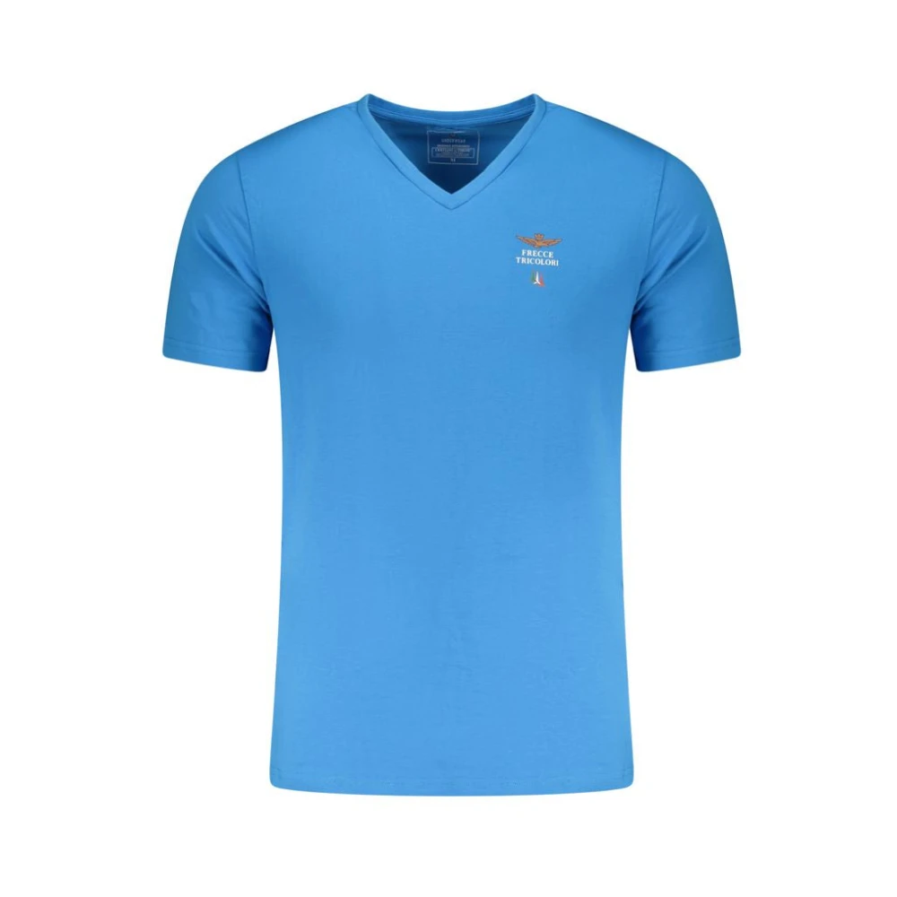 Aeronautica Militare Homme Bleu Tops, Taille: 2XL T-Shirt Outdoor