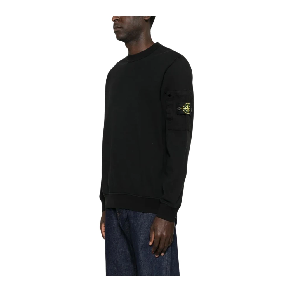 Stone Island Sweatshirts - Male - Sweatshirts - Black - L - Sweatshirts & Hoodies
