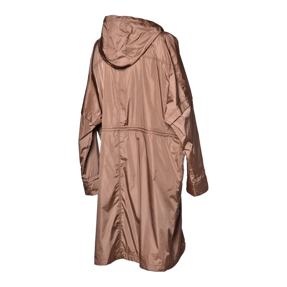 Baldinini Trench coat in brown nylon Brown Dames