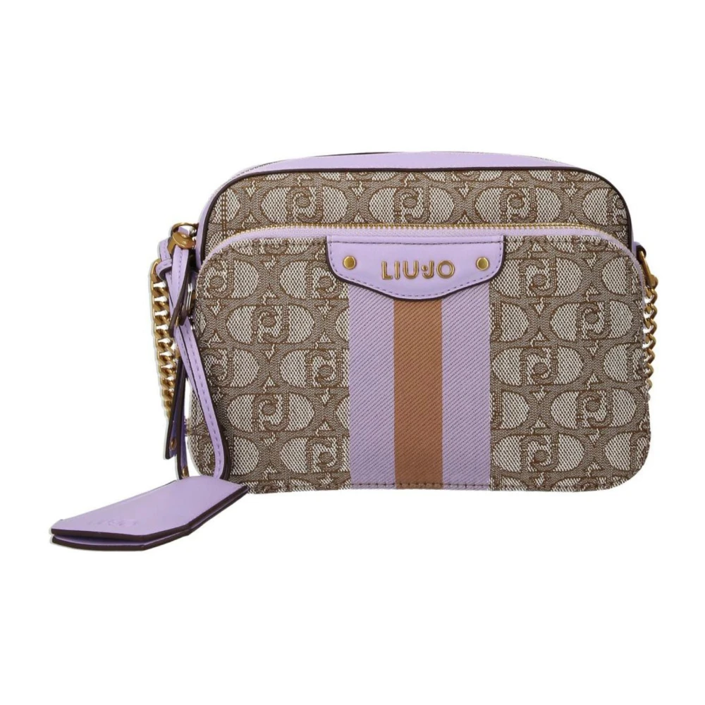 Liu Jo Vierkante Canvas Logo Monogram Schoudertas Multicolor Dames