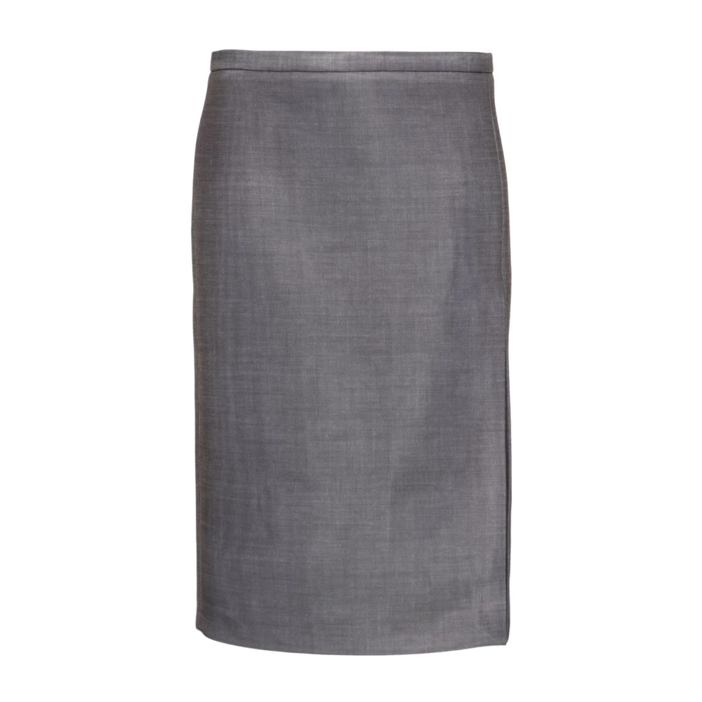Philosophy di Lorenzo Serafini Grijze Dart Detail Rok Knielengte Gray Dames