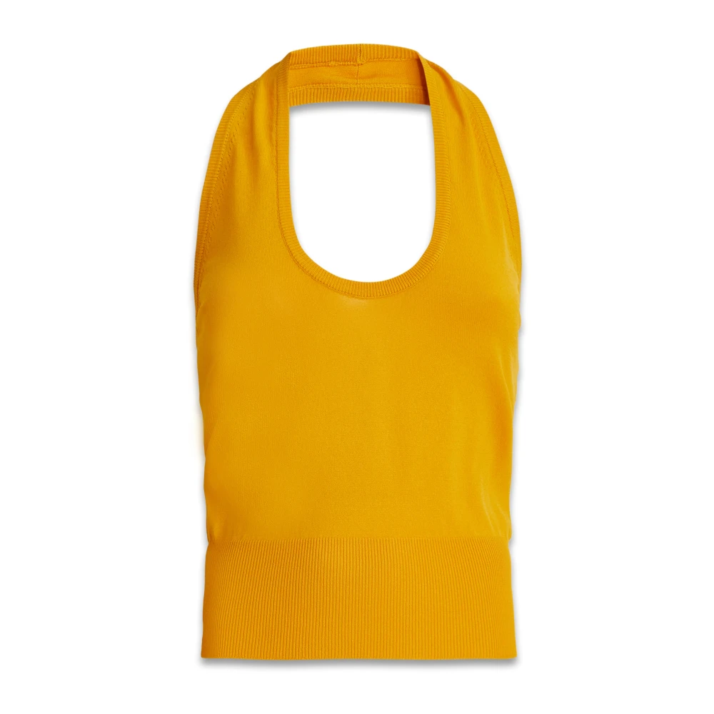 Jucca Stilren Top i Jersey Tyg Yellow, Dam