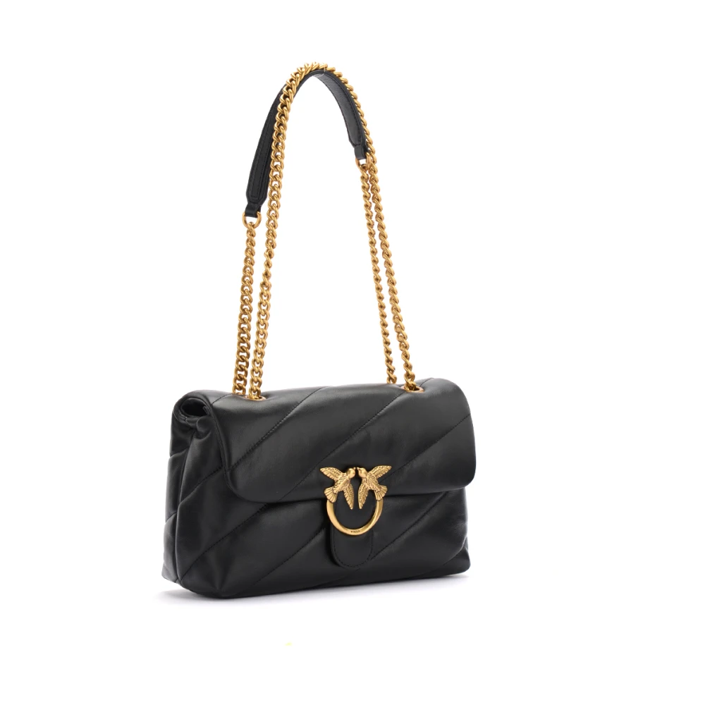 pinko Klassieke Love Bag Puff Maxi Quilt Black Dames