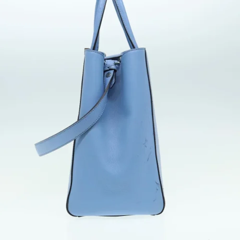 Fendi Vintage Pre-owned Leather handbags Blue Dames