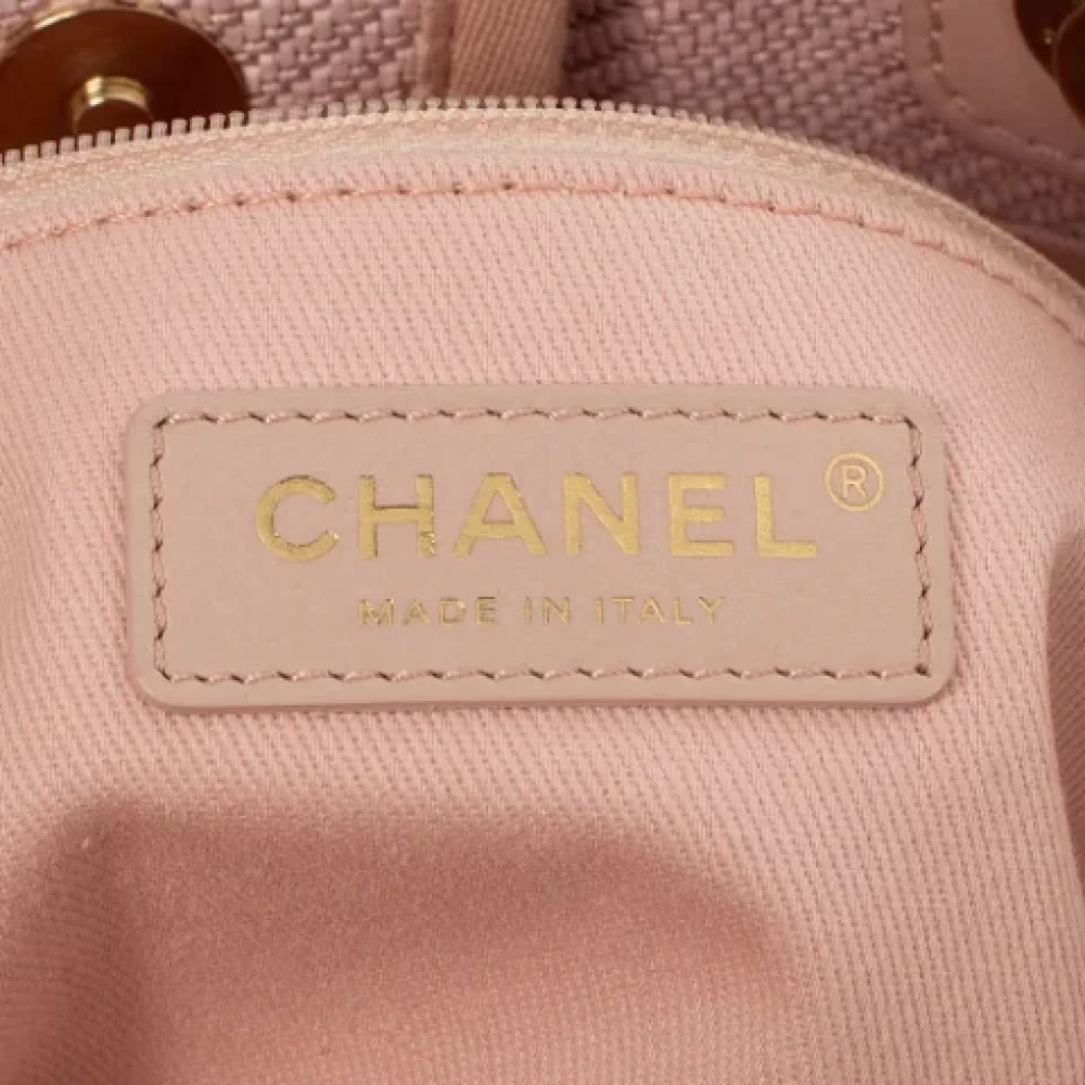 Chanel Vintage Pre-owned Canvas chanel-bags Pink Dames