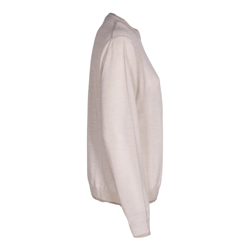 Mauro Grifoni Dames Wollen Trui Ronde Hals Gray Dames