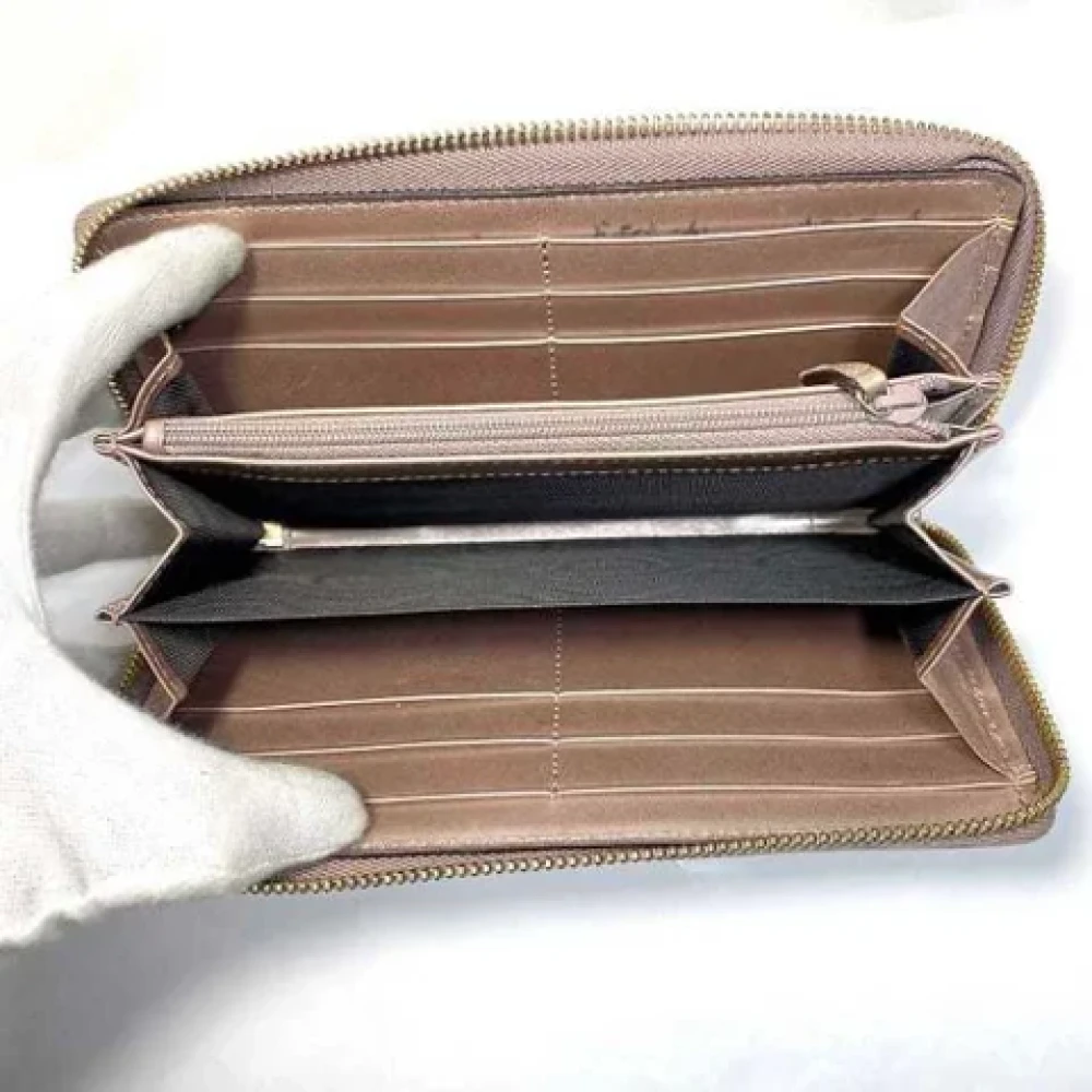 Gucci Vintage Pre-owned Leather wallets Beige Dames